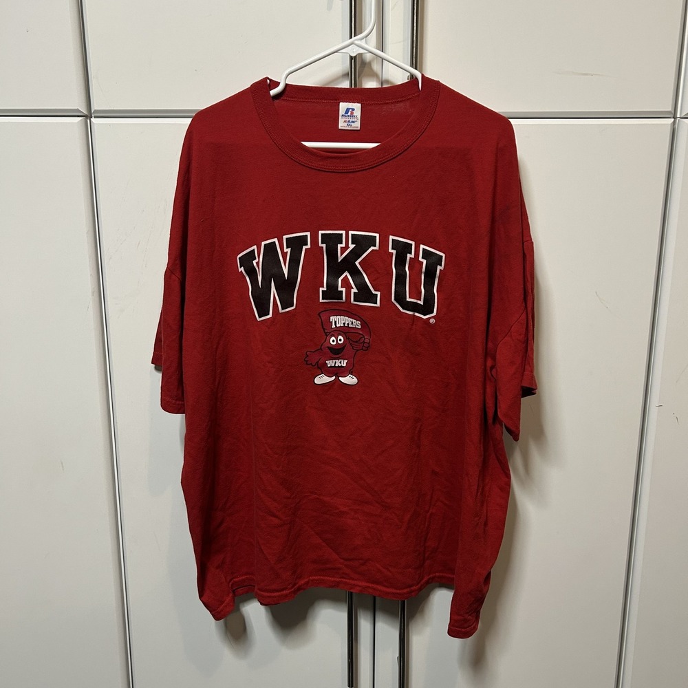 Russell Athletic WKU Western Kentucky University Big Red Mascot T-Shirt Red XXL